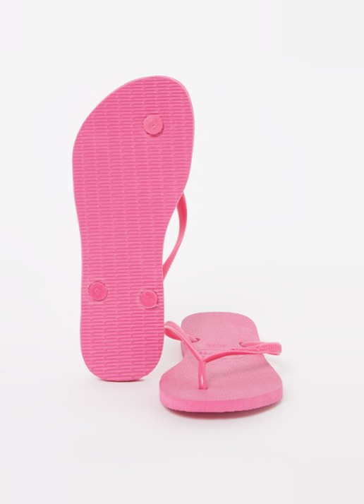 Havaianas Slim slipper met logo - detail 4 roze