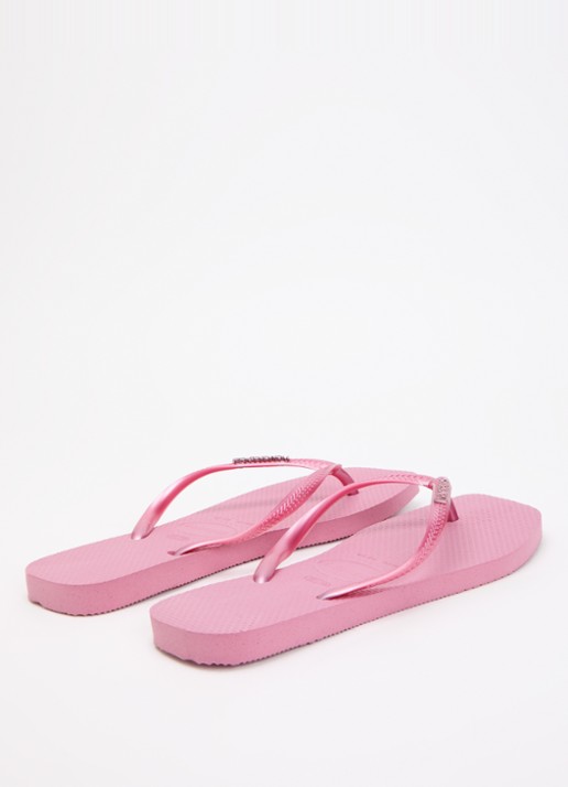 Havaianas Square slipper met logo - achterkant 3 oudroze
