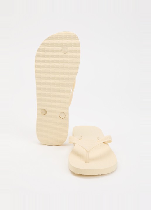 Havaianas Top Senses slipper met logo - detail 4 lichtgeel