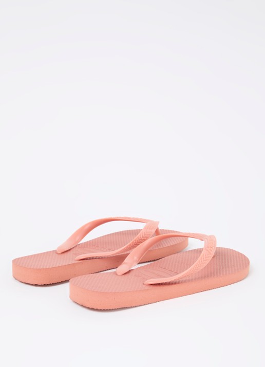 Havaianas Top Senses slipper met logo - achterkant 3 abrikoos
