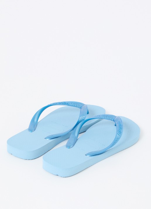 Havaianas Top Senses slipper met logo - achterkant 3 blauwgrijs