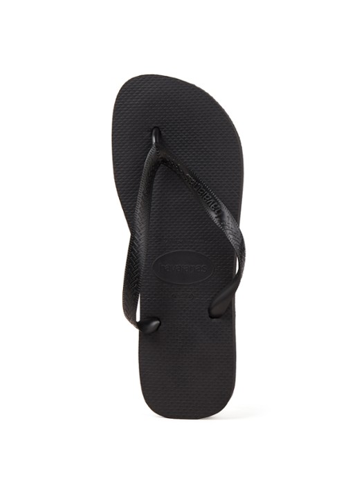Havaianas Top slipper met logo - voorkant zwart