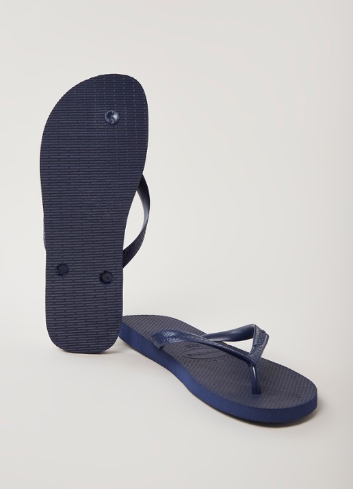 Havaianas Top slipper met logo - detail 2 donkerblauw