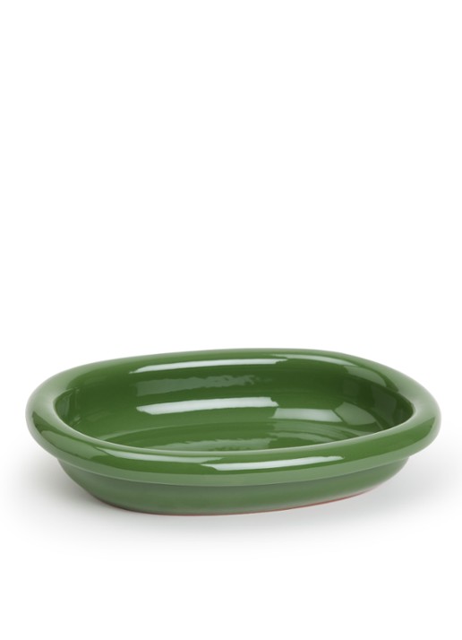 Hay Barro oval small serveerschaal  - voorkant groen