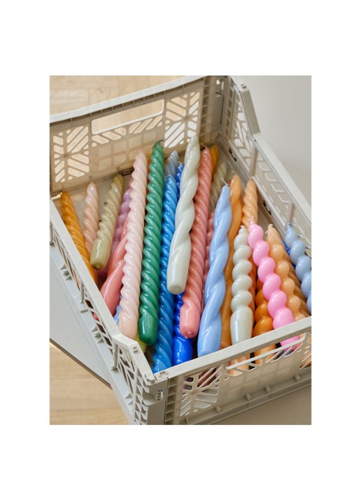 Hay Candle Long dinkerkaars set van 6 - voorkant 2 multicolor