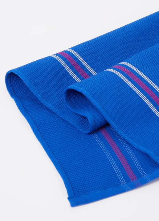 Hay Canteen theedoek van katoen 52 x 80 cm - voorkant 2 blauw