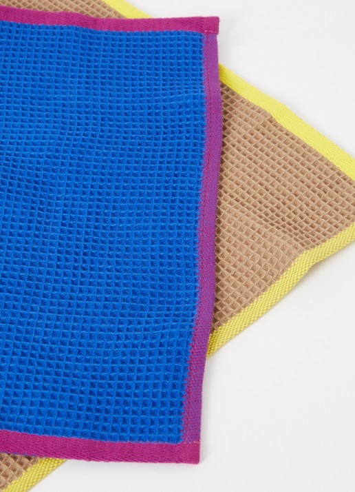 Hay Canteen vaatdoek 31 x 31 cm set van 2 - voorkant 2 multicolor