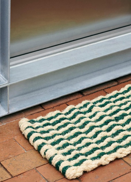Hay Coco deurmat 80 x 40 cm - voorkant 2 groen