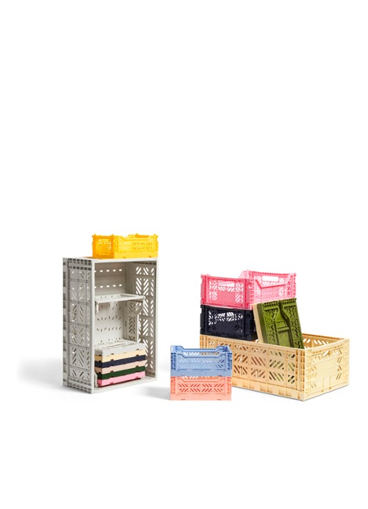 Hay Colour Crate L vouwkrat - detail 3 lichtgeel
