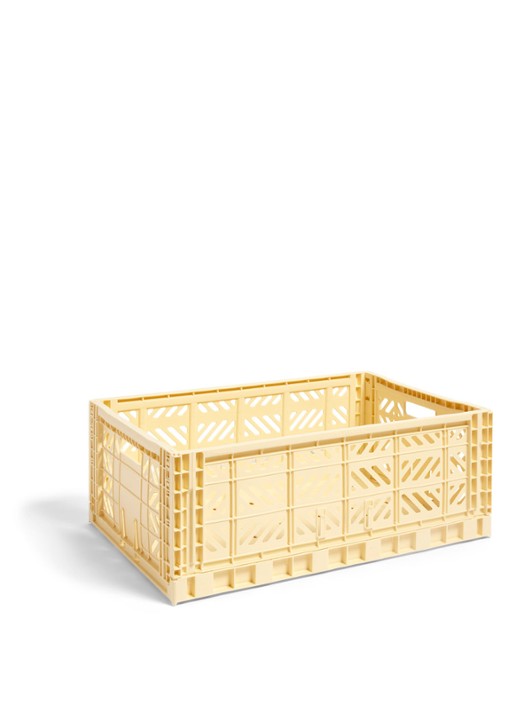 Hay Colour Crate L vouwkrat - voorkant lichtgeel