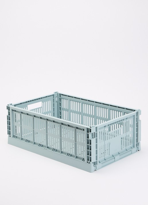 Hay Colour Crate L vouwkrat - voorkant 2 lichtblauw