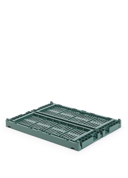 Hay Colour Crate M vouwkrat - voorkant donkergroen