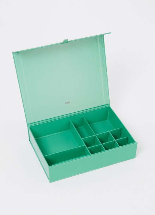 Hay Colour Storage sieradendoos 23,2 cm x 16,1 cm - voorkant 2 groen