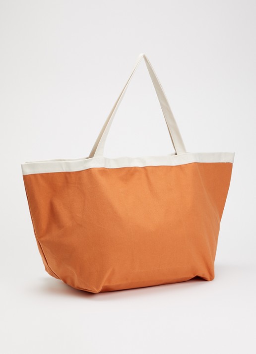 Hay Everyday Sports M shopper van canvas - achterkant oranjebruin