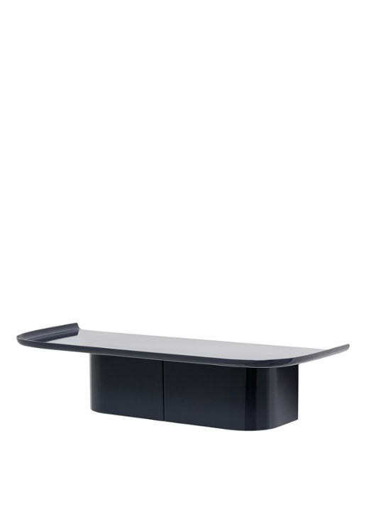 Hay Korpus Shelf wandplank 4 haken  - voorkant blauw