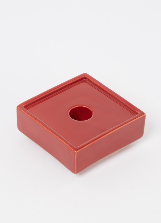 Hay Mattone kandelaar 4 cm - voorkant 2 rood