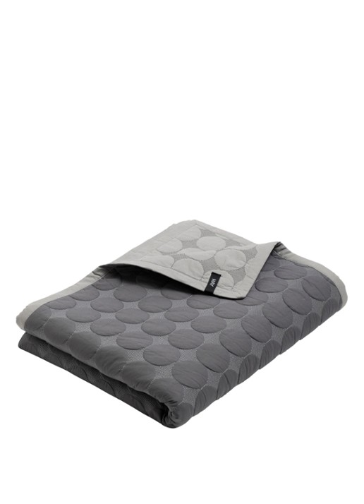 Hay Mega dot bedsprei 260 x 260 cm - voorkant donkergrijs
