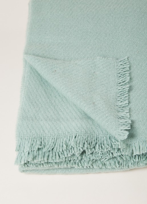 Hay Mono Blanket plaid van wol 180 x 130 cm - detail 3 groen