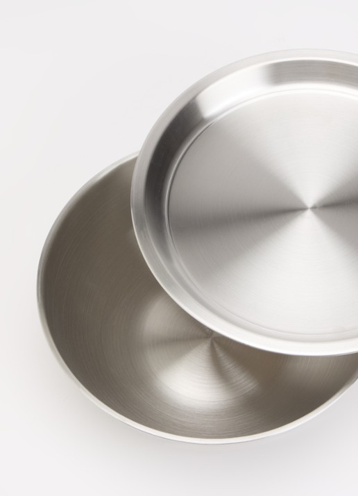 Hay Outdoor L kom met deksel  - voorkant 2 zilver
