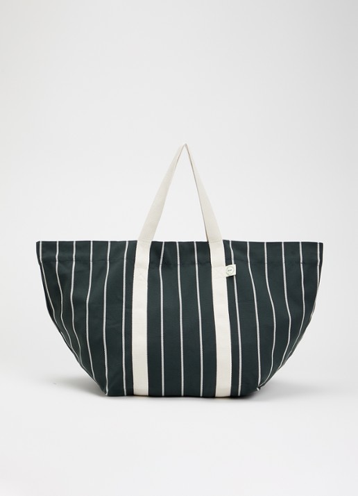 Hay Outdoor Market Picnic shopper van canvas met streepprint