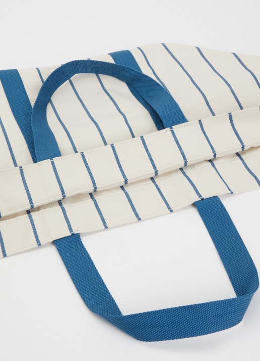 Hay Outdoor Market Picnic shopper van canvas met streepprint - detail multicolor
