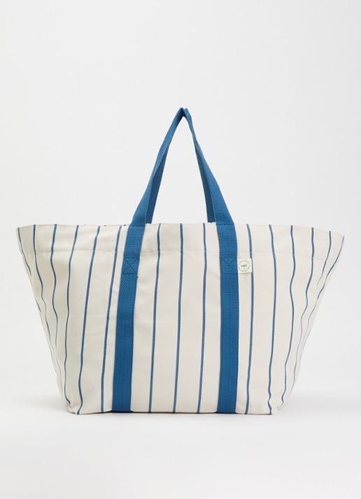 Hay Outdoor Market Picnic shopper van canvas met streepprint - voorkant 4 multicolor