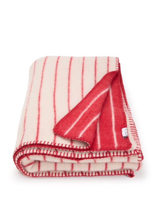Hay Outdoor Market plaid van wol 130 x 180 cm - voorkant rood