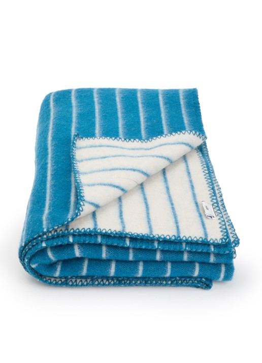 Hay Outdoor Market plaid van wol  - voorkant blauw
