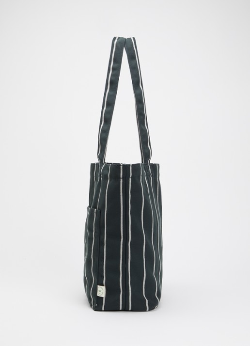 Hay Outdoor Market shopper met streepprint - detail 4 zwart