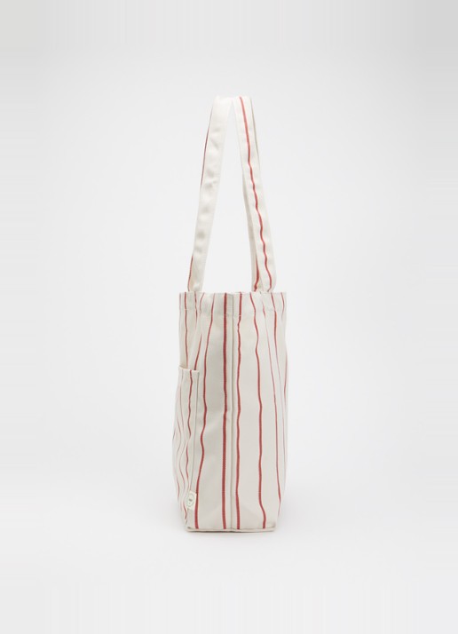 Hay Outdoor Market shopper met streepprint - detail 3 beige