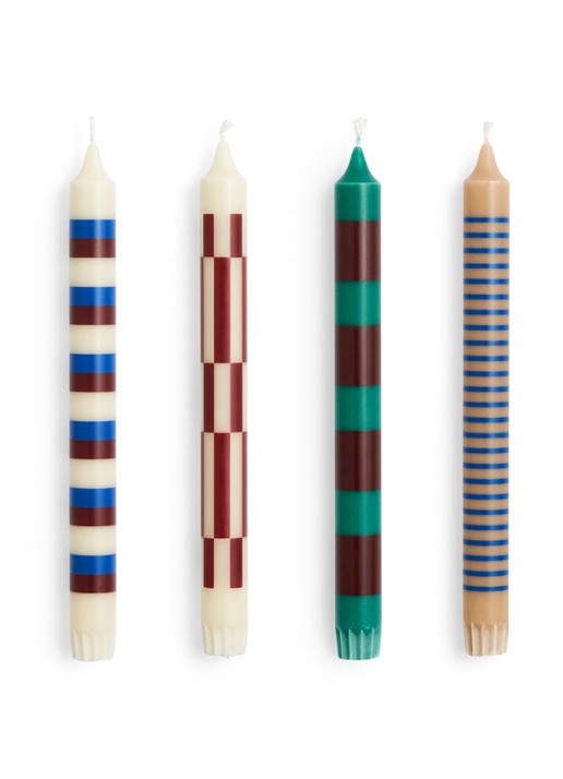 Hay Pattern Candle Crisp mix kaars set van 4 - voorkant undefined