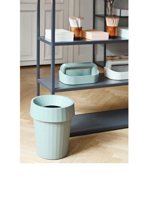 Hay Shade Bin prullenbak 14 liter - voorkant 2 donkergroen