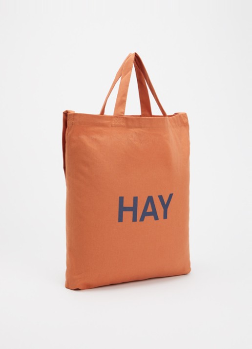 Hay Shopper met logo - achterkant oranje