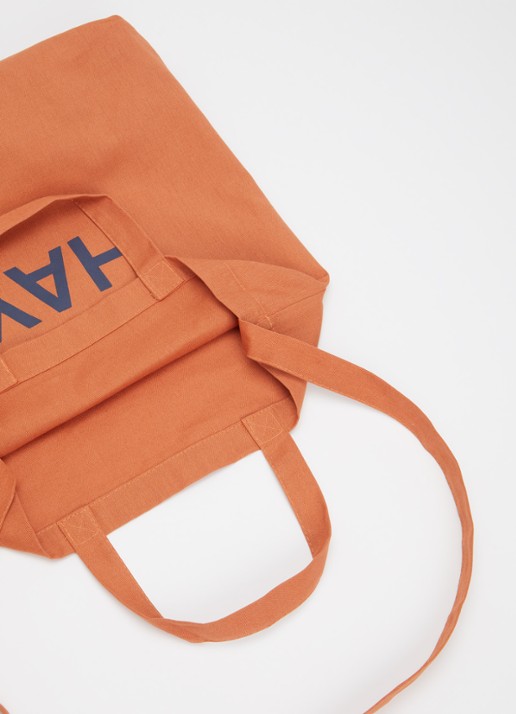 Hay Shopper met logo - detail 3 oranje