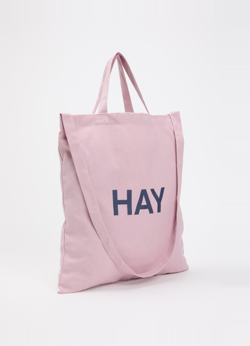 Hay Shopper met logo - achterkant 4 zalmroze