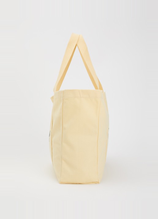 Hay Shopper met logo - detail 2 vanillegeel