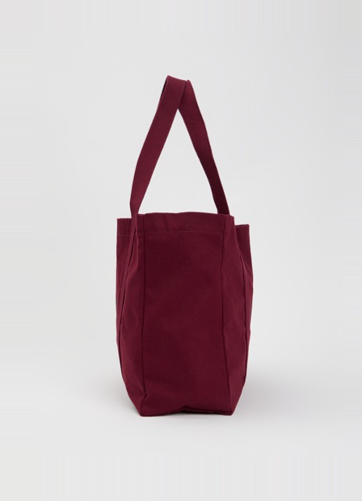 Hay Shopper met logo - detail 4 bordeauxrood