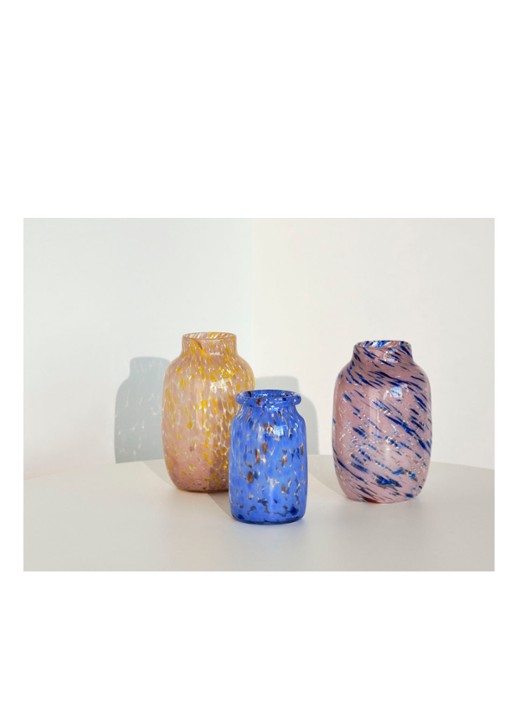 Hay Splash vaas medium 22,5 cm - detail 3 blauw