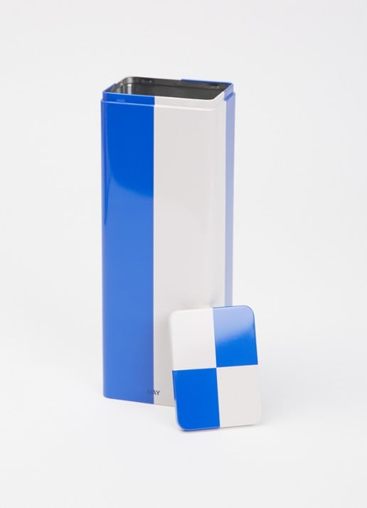 Hay Tin Container Slim blik - voorkant 2 blauw