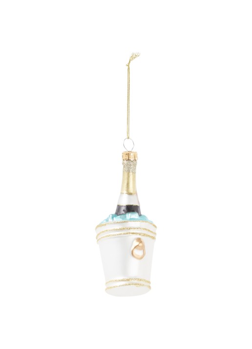 HD Collection Champagne emmer kersthanger 13 cm