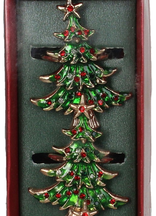 HD Collection Kerstboom servetring set van 4 - detail 2 groen