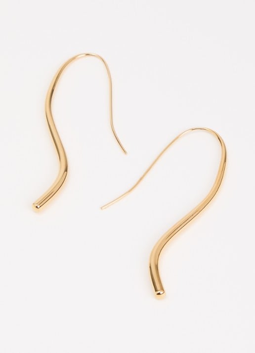 Heaven Mayhem Lenora oorhangers verguld - detail 2 goud
