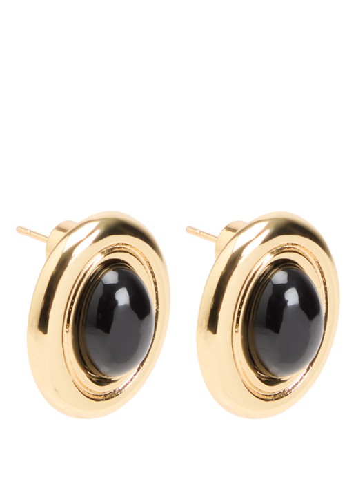 Heaven Mayhem Prize oorstekers met kristal - voorkant zilver