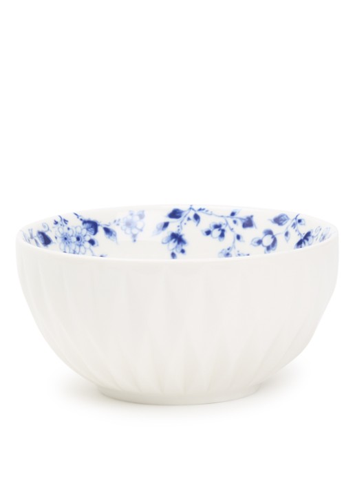 Heinen Delfts Blauw Blauw Vouw kom 12 cm