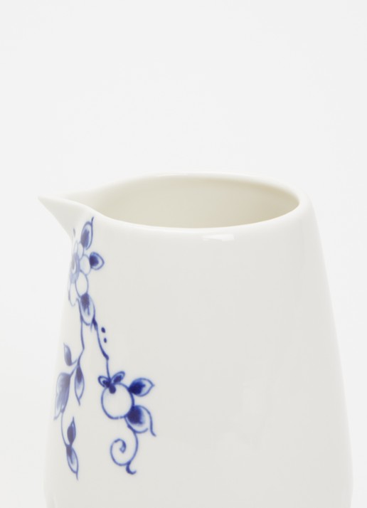 Heinen Delfts Blauw Blauw Vouw melkkan 30 cl  - voorkant 2 wit