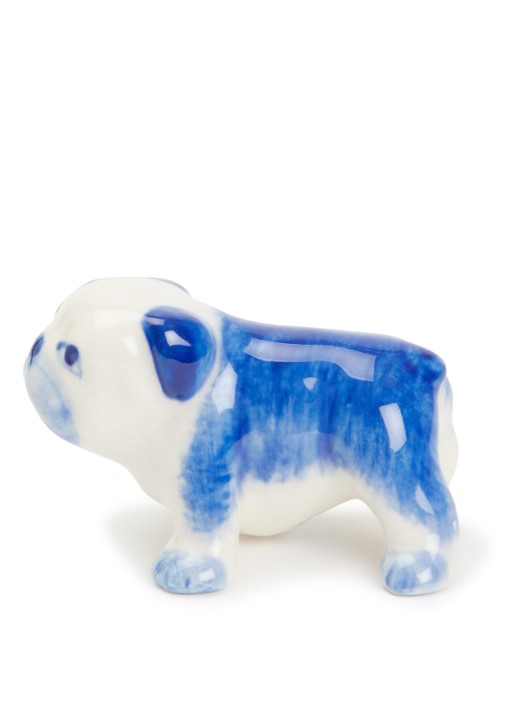 Heinen Delfts Blauw Bulldog ornament 5,5 cm