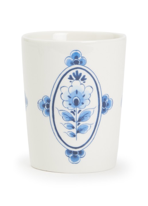 Heinen Delfts Blauw Cartouche Baroque kopje 22 cl
