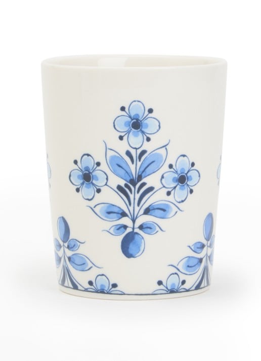 Heinen Delfts Blauw Fleuron Baroque kopje 22 cl