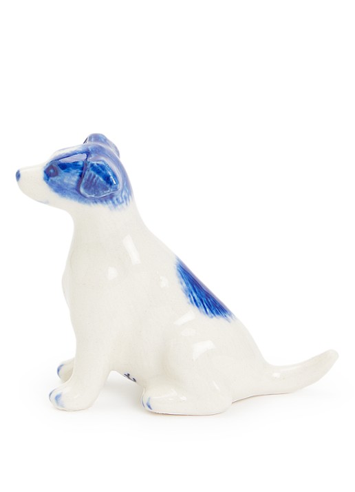 Heinen Delfts Blauw Jack Russell ornament 5,5 cm