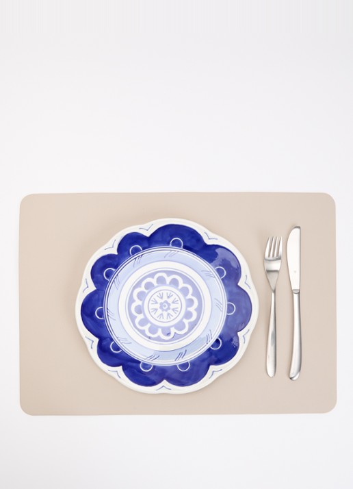 Heinen Delfts Blauw Majolica dinerbord 26,5 cm - detail 2 wit